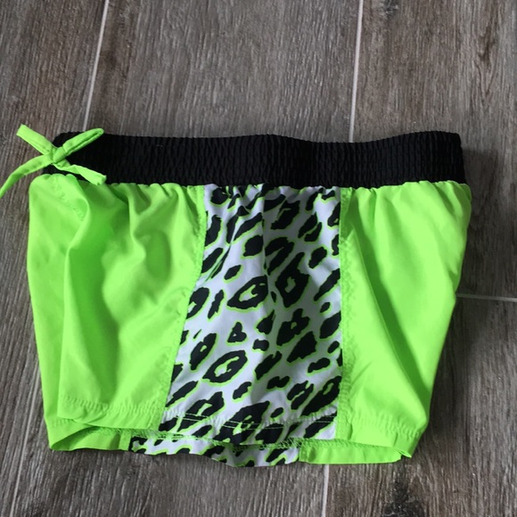 Two pairs of neon leaped print shorts! - Picture 3 of 4